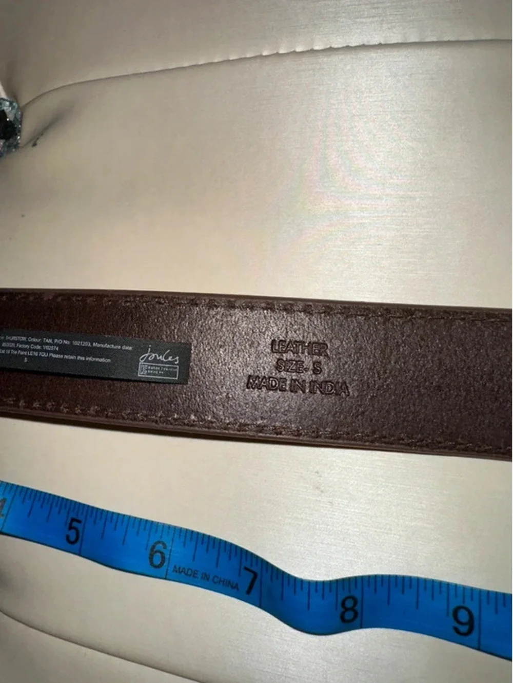 Genuine Vintage Leather Belt British UK Earthcore Joules S